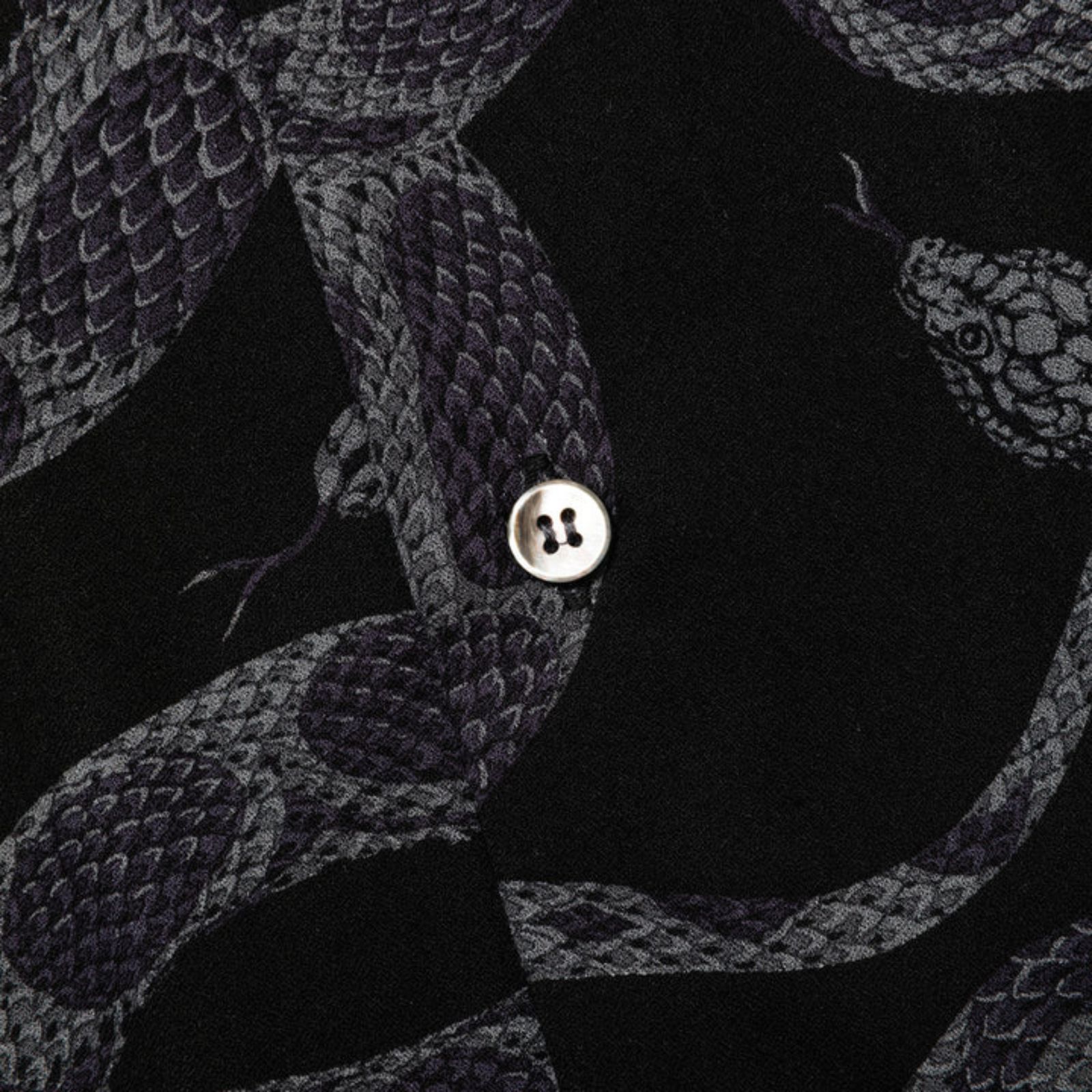 CALEE - R/P ALLOVER SNAKE PATTERN SH ＜LIMITED＞ (BLACK