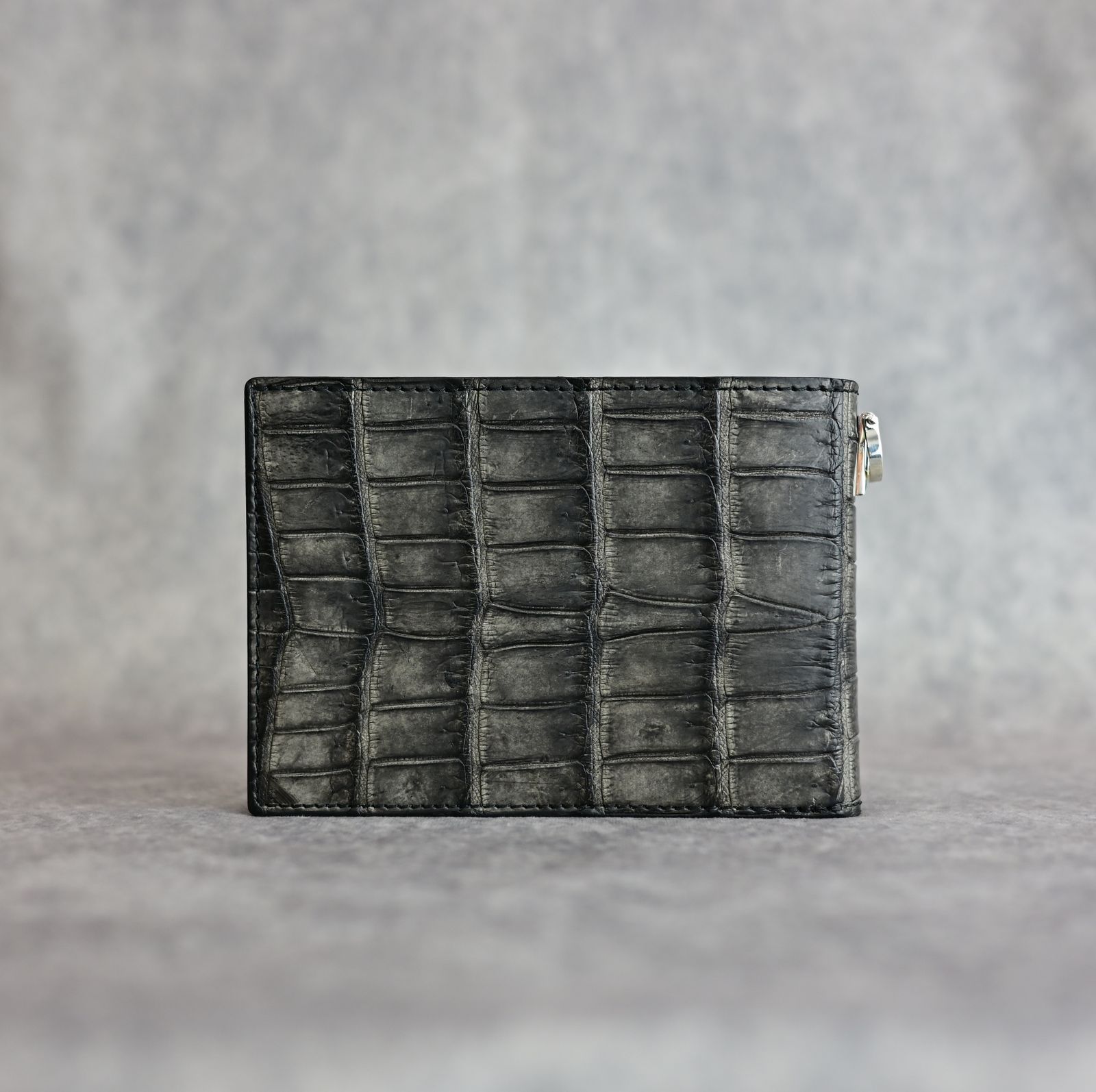 ISAMU KATAYAMA BACKLASH - クロコ 墨染め+イタリアンバケッタ 二