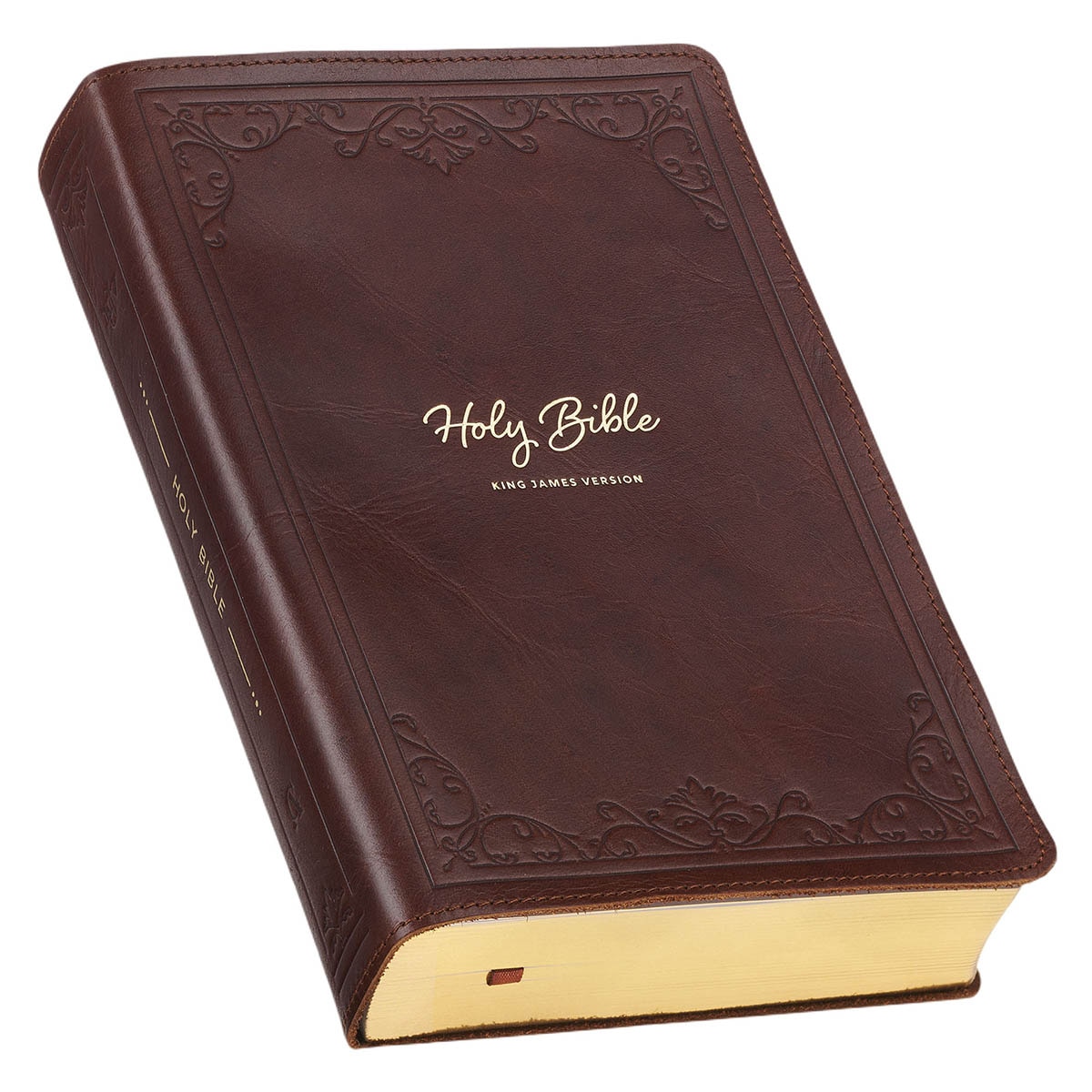 Two-tone Purple Floral Faux Leather Giant Print Standard-size King