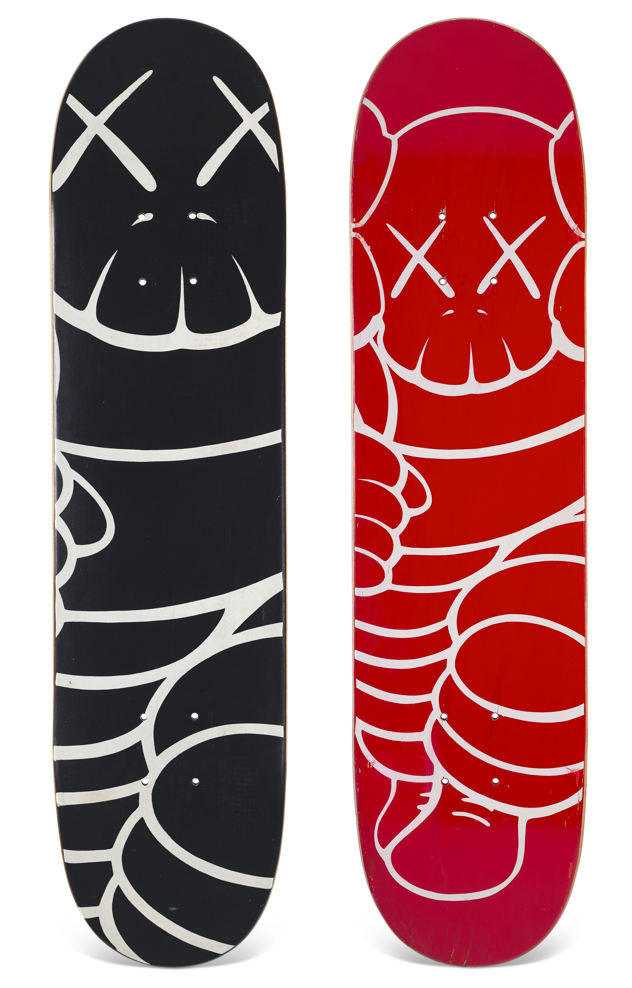 A SET OF SIGNED KAWS 'CHUM' SKATEBOARDS, SUPREME, 2001 | Christie's