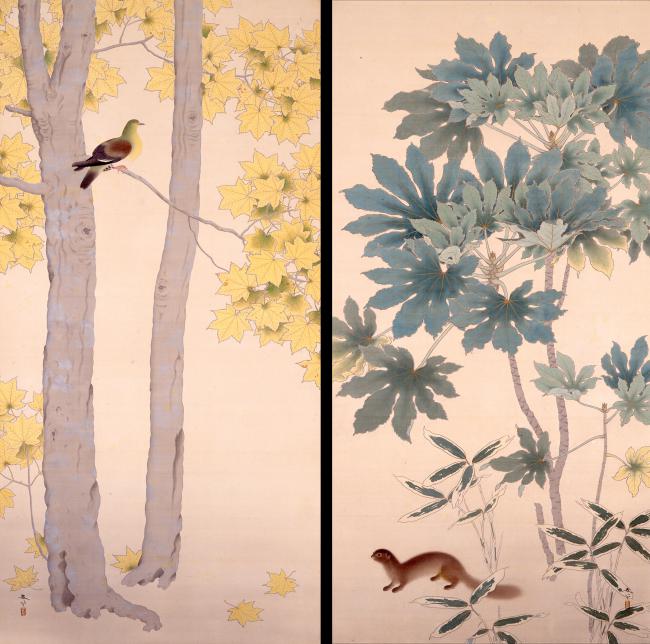 菱田春草筆「春秋」 - 飯田市ホームページ