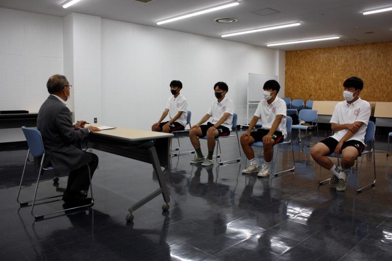 教育長表敬訪問(令和3年7月)／岩見沢市ホームページ