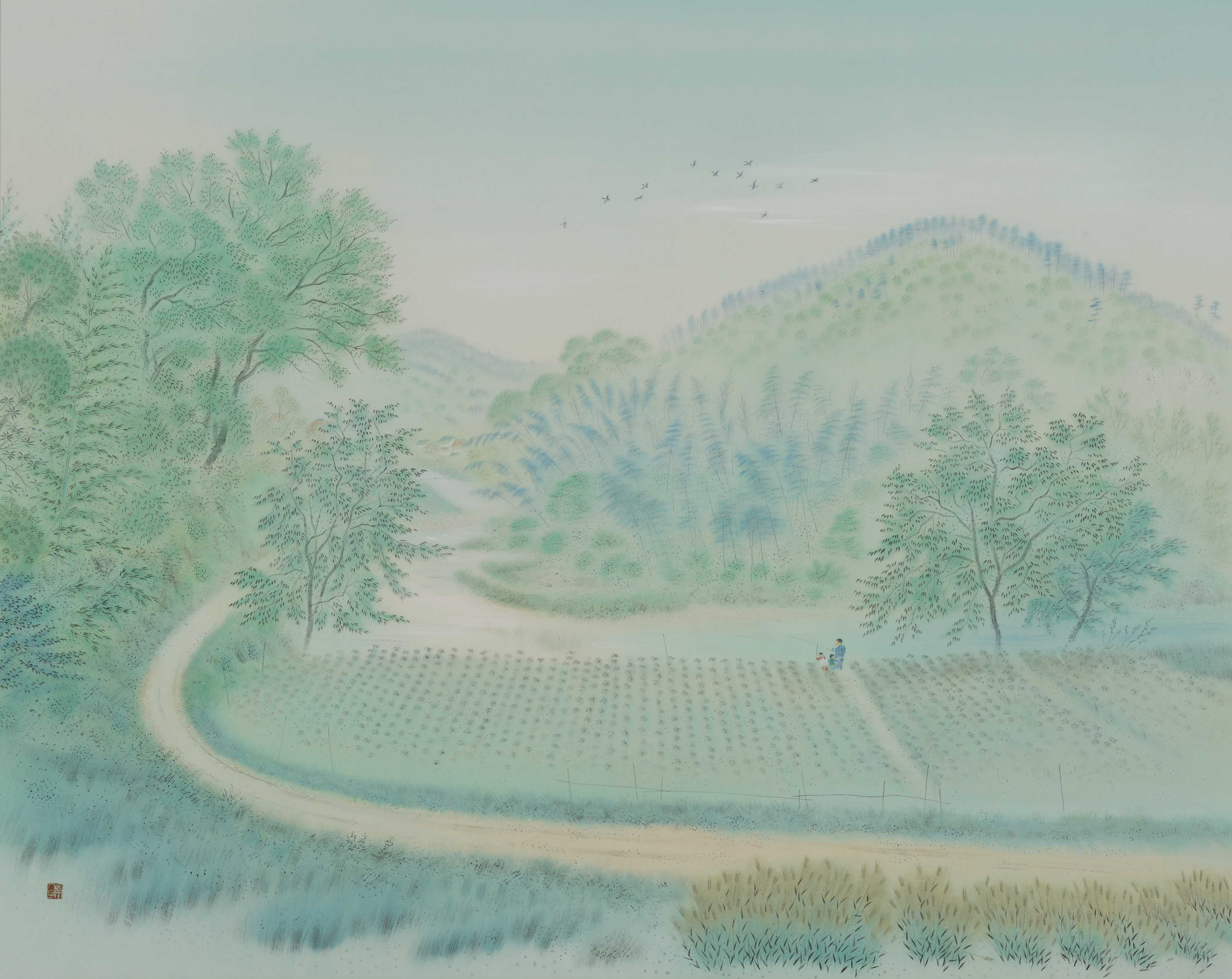 森谷南人子 多彩な試み ―日本画・油彩画・版画 - 笠岡市ホームページ