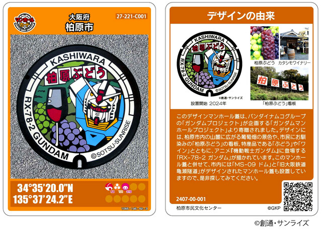 マンホールカード | 大阪府柏原市