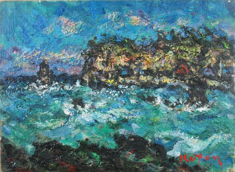 秦森康屯「男鹿風景」 - 三原市ホームページ