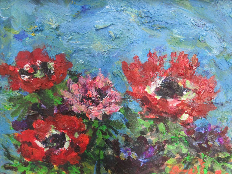 秦森康屯「アネモネ」 - 三原市ホームページ