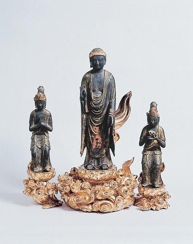 木造 阿弥陀如来脇侍三尊像 - 教育委員会 - 水戸市ホームページ