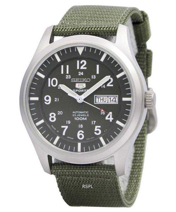 Seiko 5 Military Automatic Sports SNZG09J1 SNZG09J SNZG09 Mens Japan M