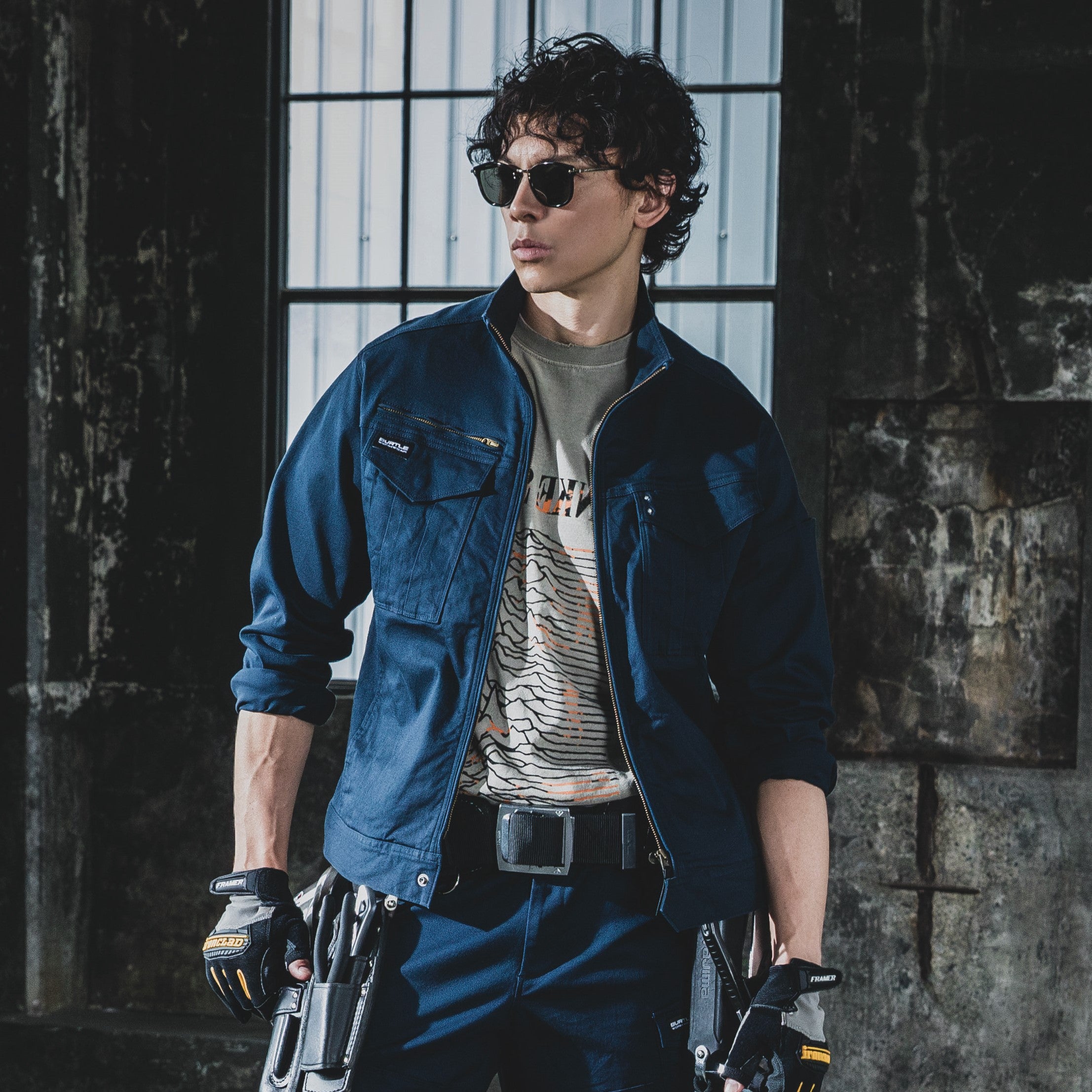 バートル 841 綿 コットン ジャケット ストレッチ伸長率40％ 製品洗い