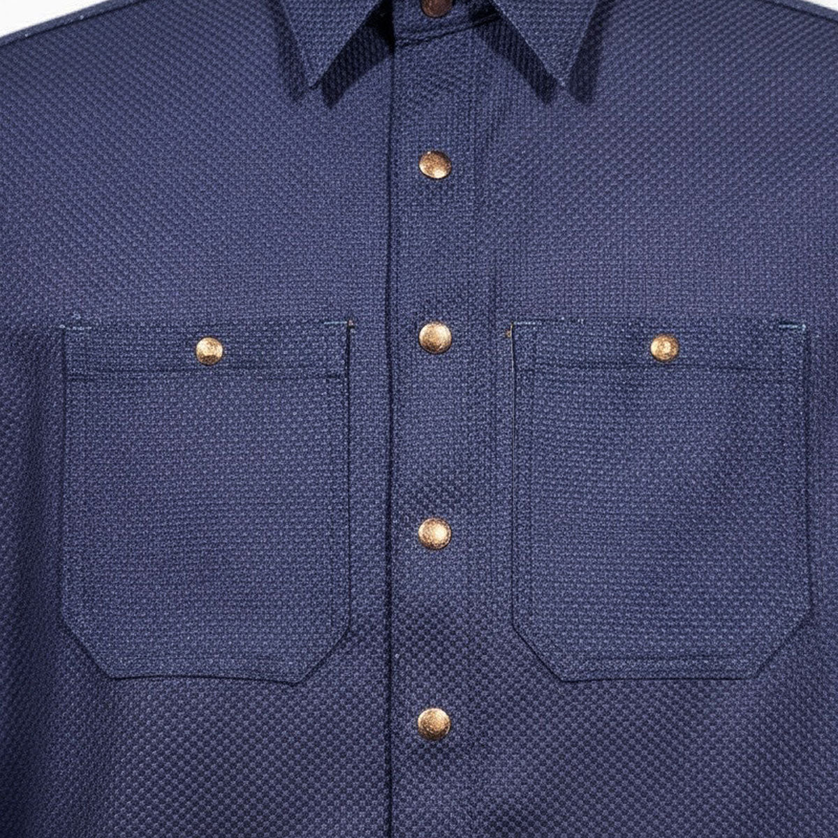 SA 14oz Japanese Sashiko-Indigo Work Shirt – CFDCo.