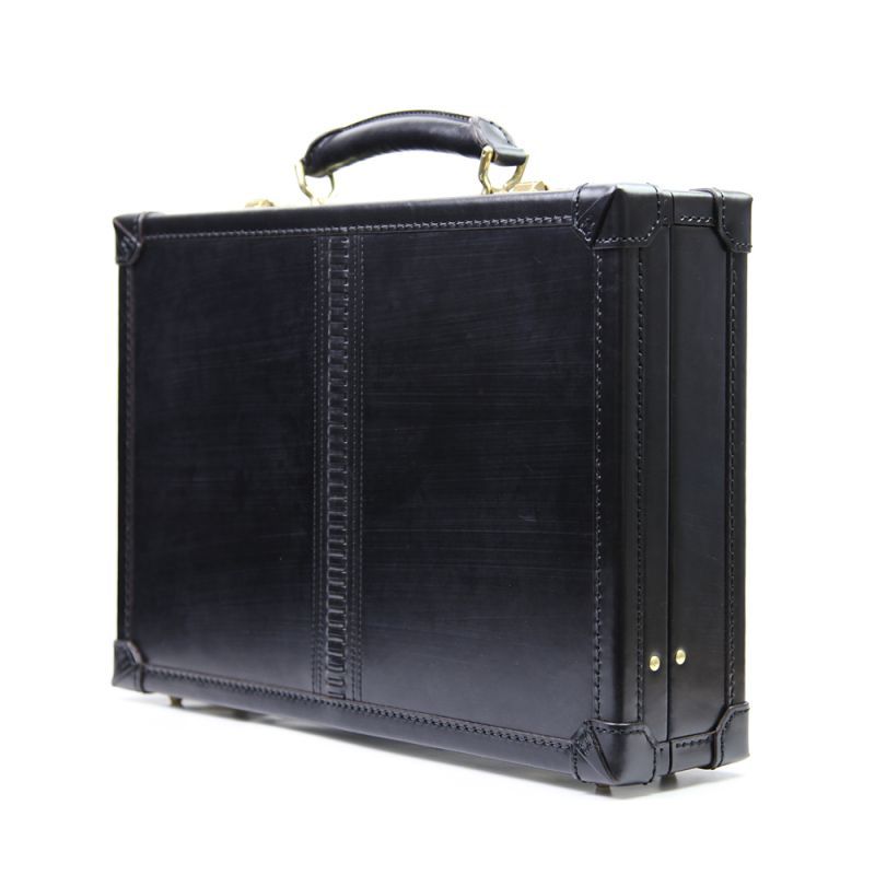 アタッシュケース メンズ レザー本革 高級 ビジネス人気おすすめ ブラック