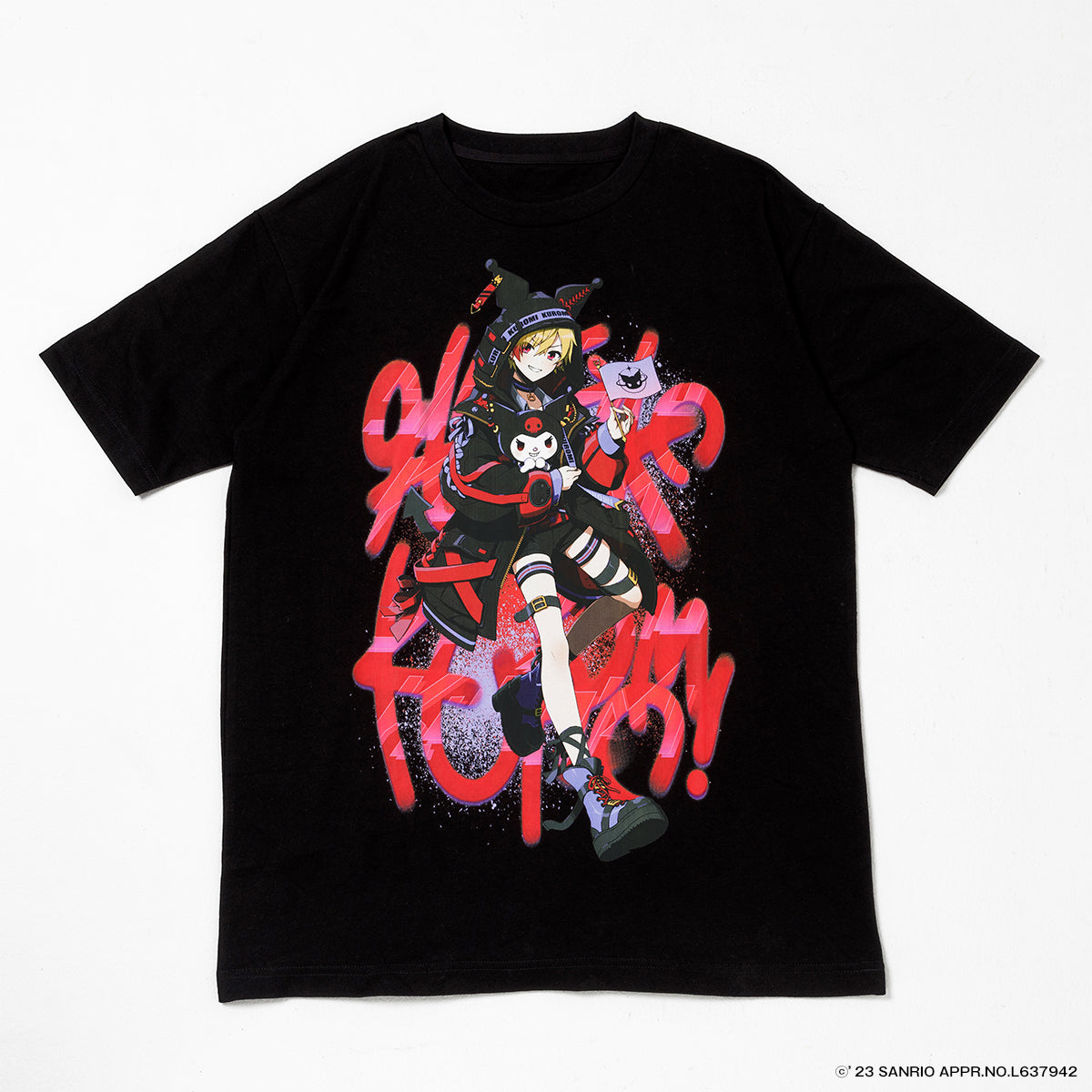 クロミ×96猫】Tシャツ(BLK)