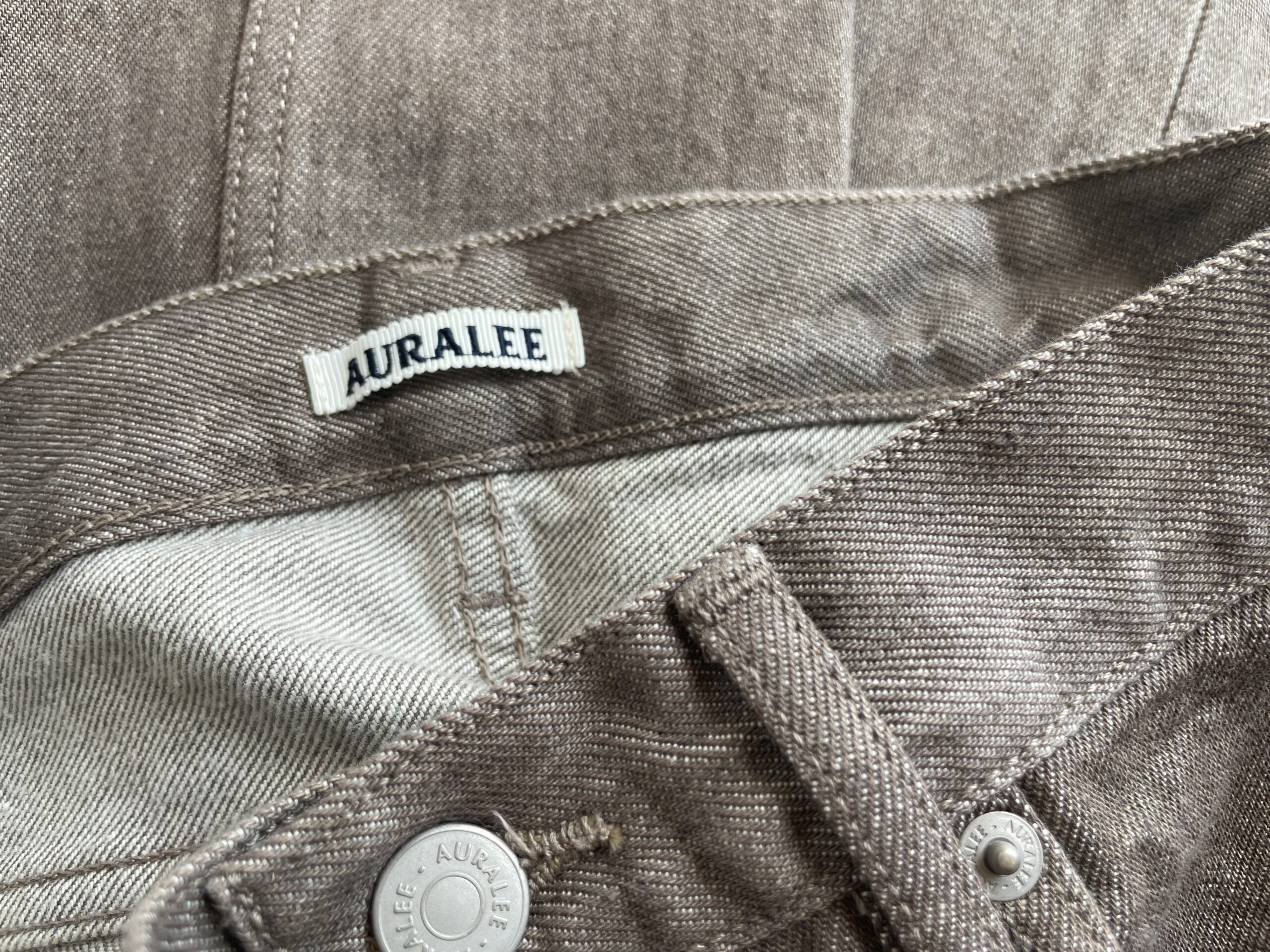 AURALEE】HARD TWIST BROWN DENIM 5P PANTS | CIENTO BLOG