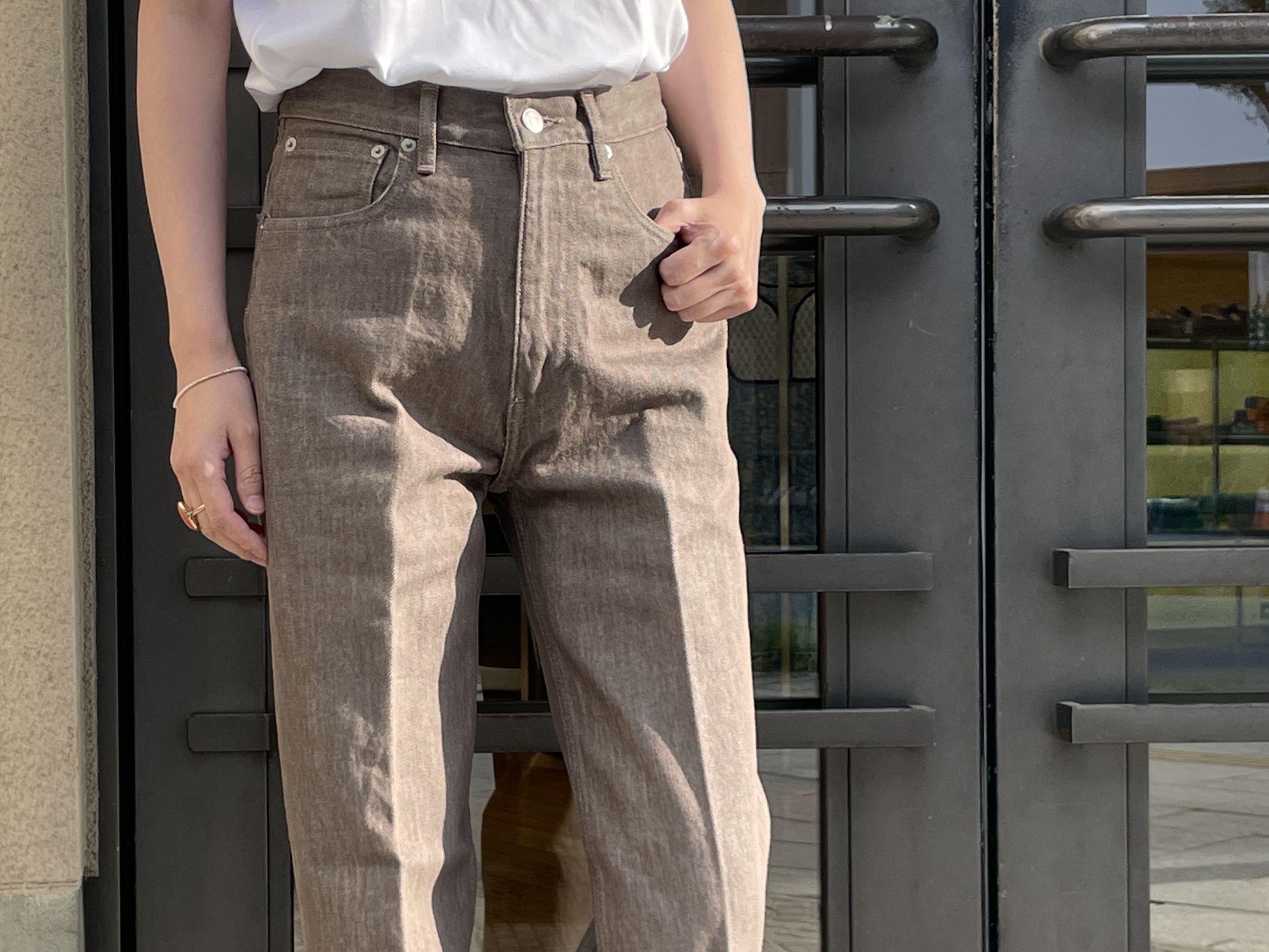 AURALEE】HARD TWIST BROWN DENIM 5P PANTS | CIENTO BLOG