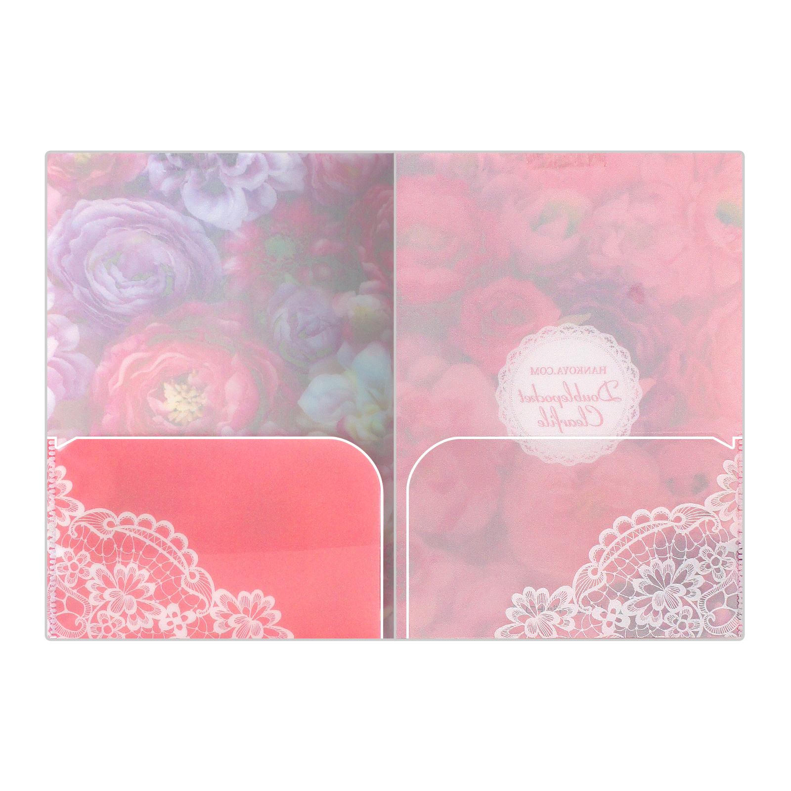 ダブルポケットA4（小）｜名入れクリアファイルの専門店｜クリア