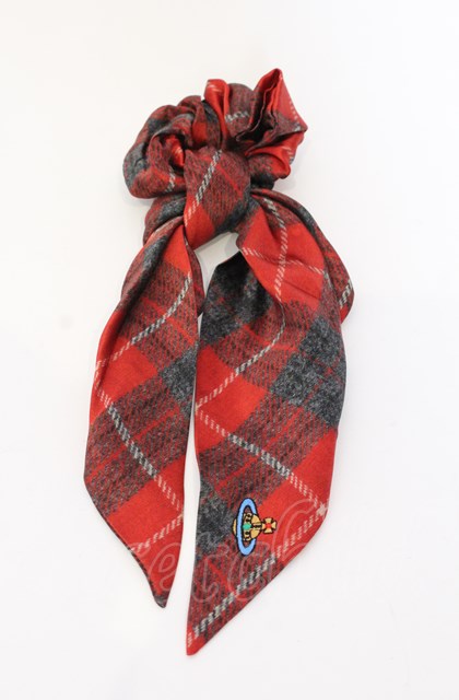 ヴィヴィアンウエストウッド 中古 / PRINTED TARTAN シュシュ レッド O