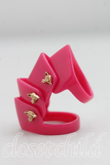 ヴィヴィアンウエストウッド 中古 / RG/レジンアーマーリング S ピンク