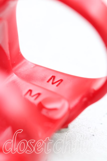 ヴィヴィアンウエストウッド 中古 / レジンアーマーリング M(14号） 赤