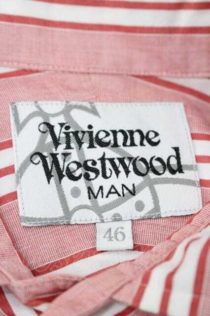 ヴィヴィアンウエストウッド MAN 中古 //オーブ刺繍ストライプシャツ
