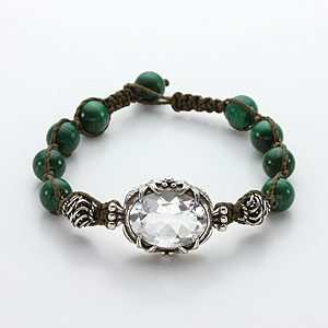 ネオタキオン[受験・合格]水晶&シトリンブレスレット{4・11月誕生石