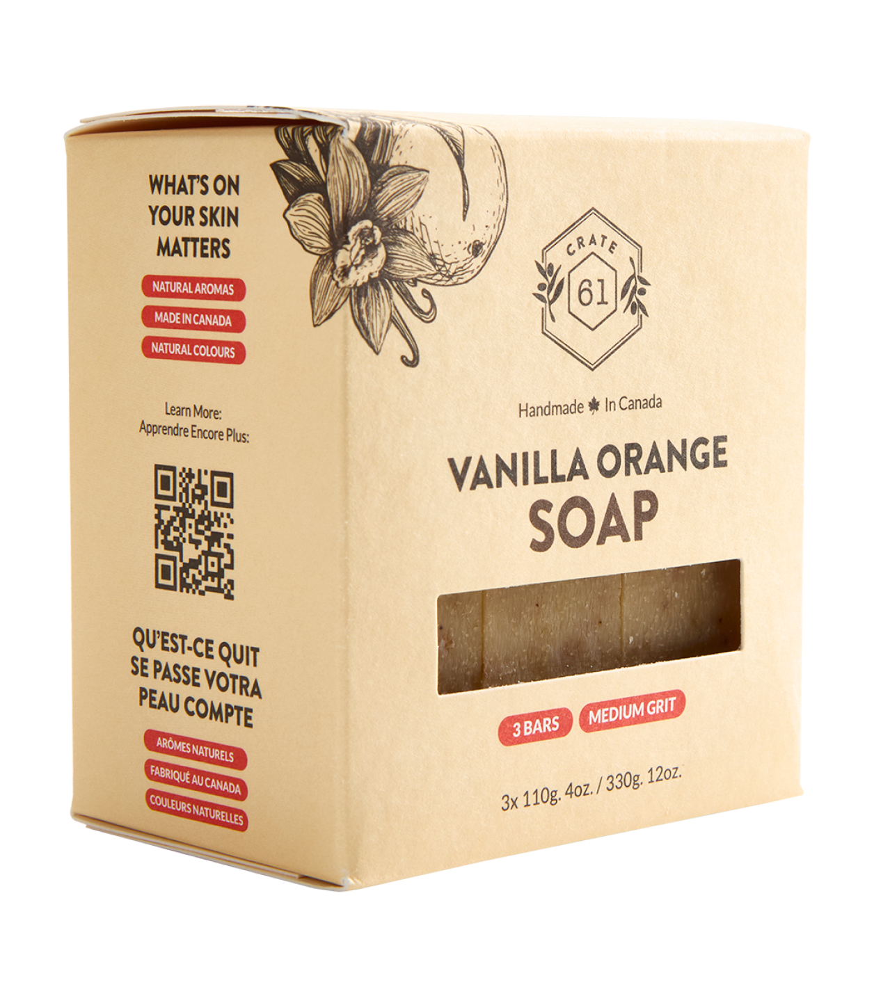 Vanilla Orange Bar Soap 🍁 Crate 61 Organics