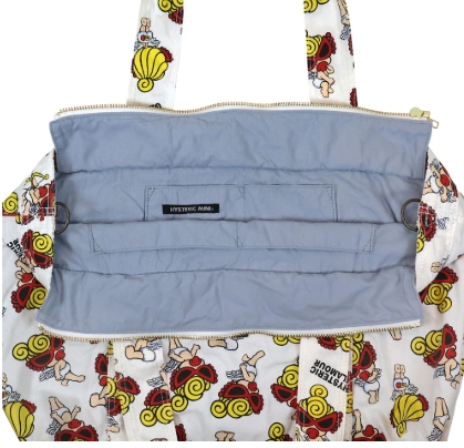 MY FIRST HYSTERIC ANGEL MINI総柄 ペアレンツバッグ 14；ブラック系