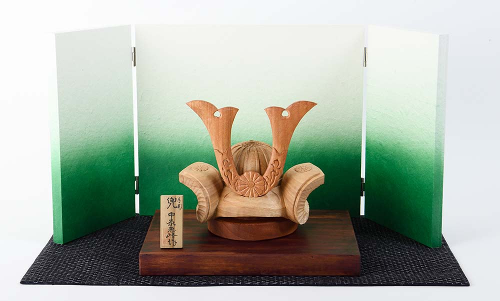 木のおもちゃ/木製お節句人形・季節飾り/中原恵峰工房／浮立面 手彫り