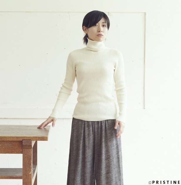 プリスティン 無縫製 リブタートル ナチュラル L(ナチュラル