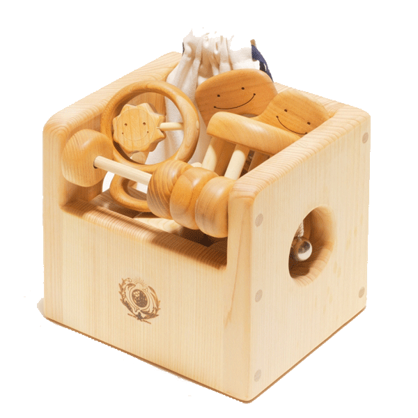 赤ちゃんの宝石箱（木箱入）: 木のおもちゃ｜クレヨンハウス