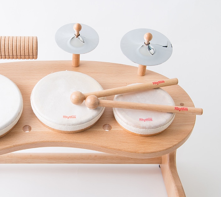 リズムポコ／ドラムセット: 木のおもちゃ｜クレヨンハウス
