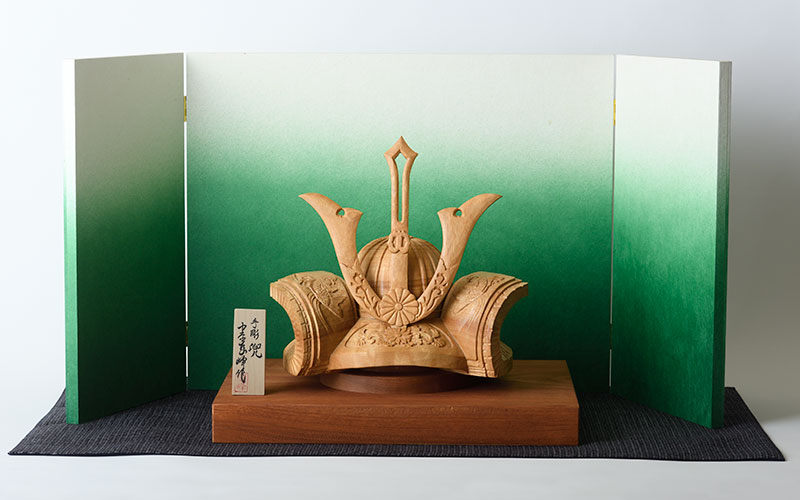木のおもちゃ/木製お節句人形・季節飾り/中原恵峰工房／浮立面 手彫り