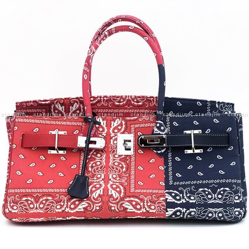 Paisley trendy ancient cloth handmade large-capacity handbag tote