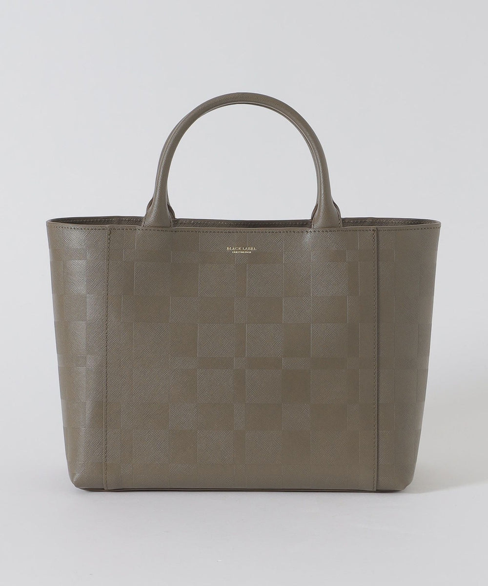 エンボスチェックドライビングトート（バッグ）｜BLACK LABEL