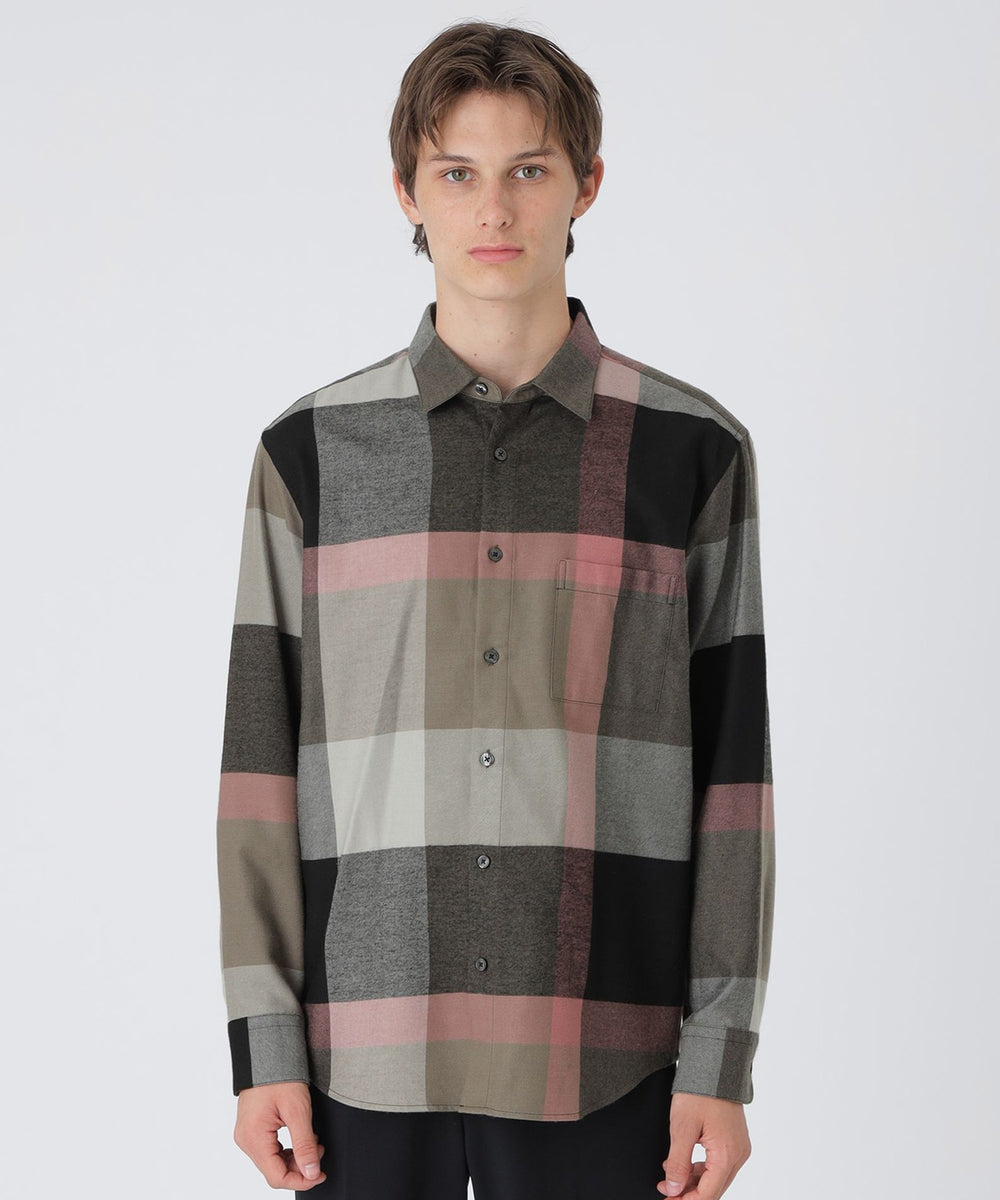 ブラッシュドクレストブリッジチェックシャツ（カジュアルシャツ