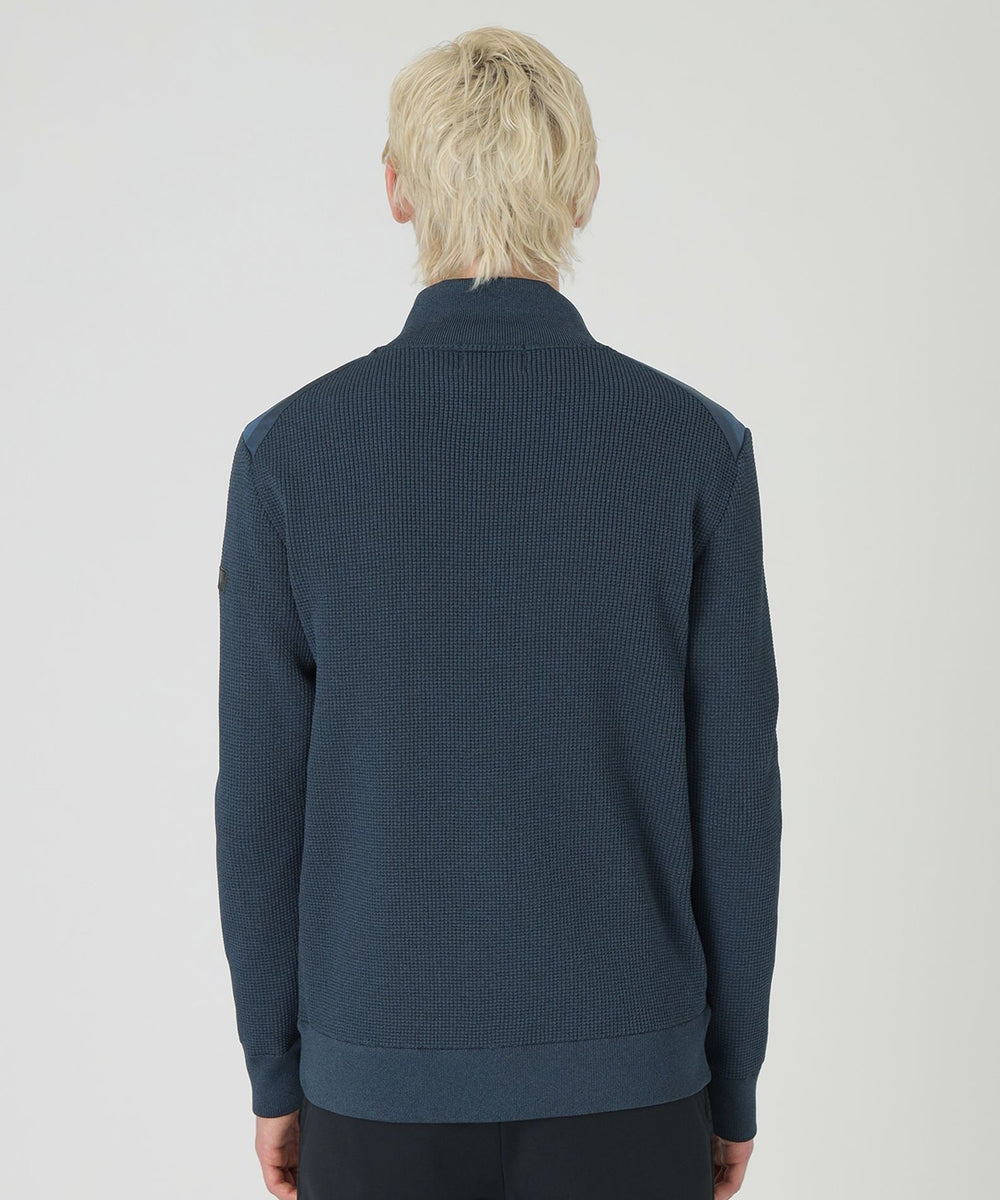 ファブリックコンビニットブルゾン（ニットウェア）｜BLACK LABEL