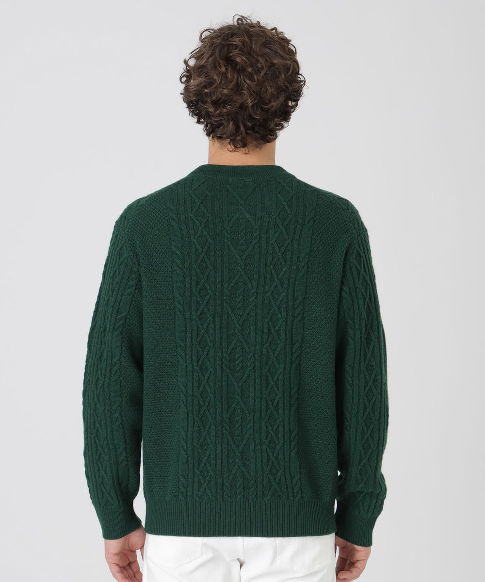 カシミヤミックスアランニット（ニットウェア）｜BLACK LABEL