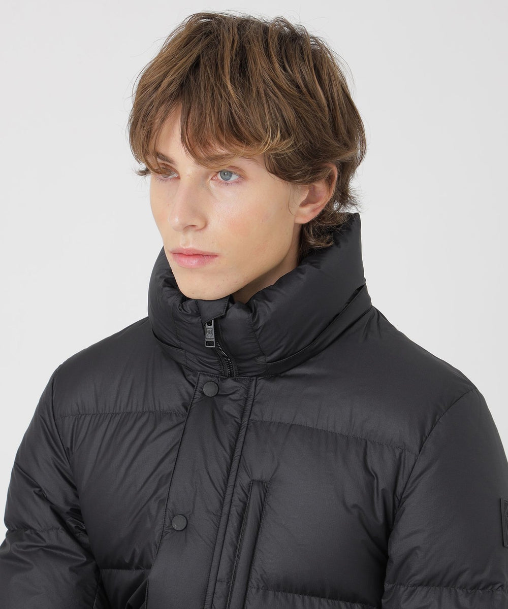 BLACK lab.】ライトウェイトミドルレングスリップダウン（ブルゾン