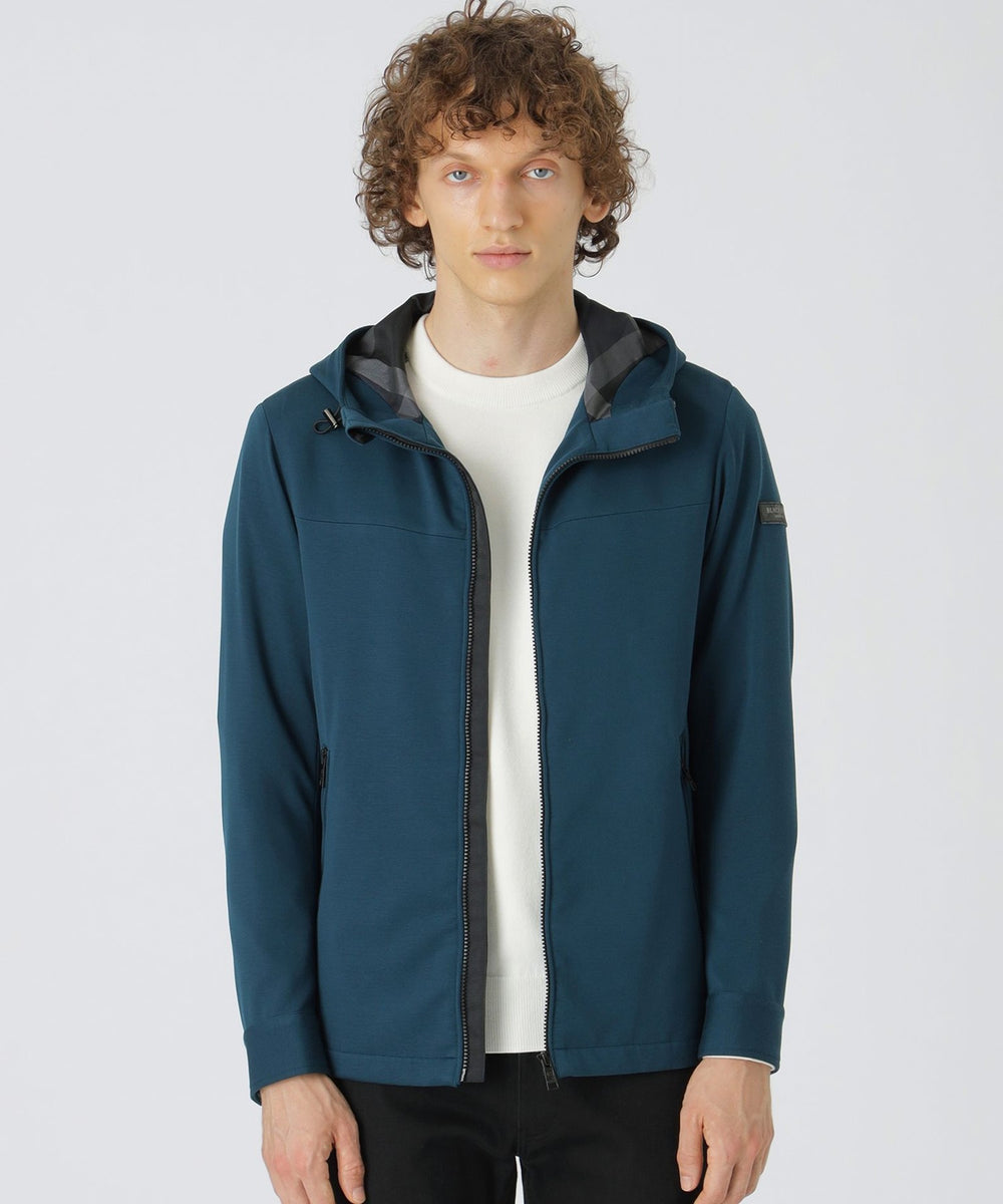 一部店舗限定】シルキーダンボールニットパーカー（ブルゾン）｜BLACK