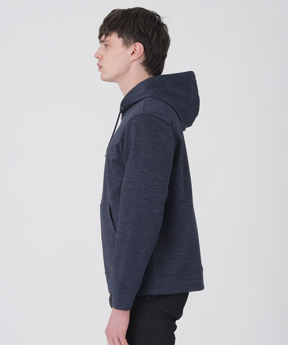 メランジラミーバックチェックパーカー（カットソー）｜BLACK LABEL