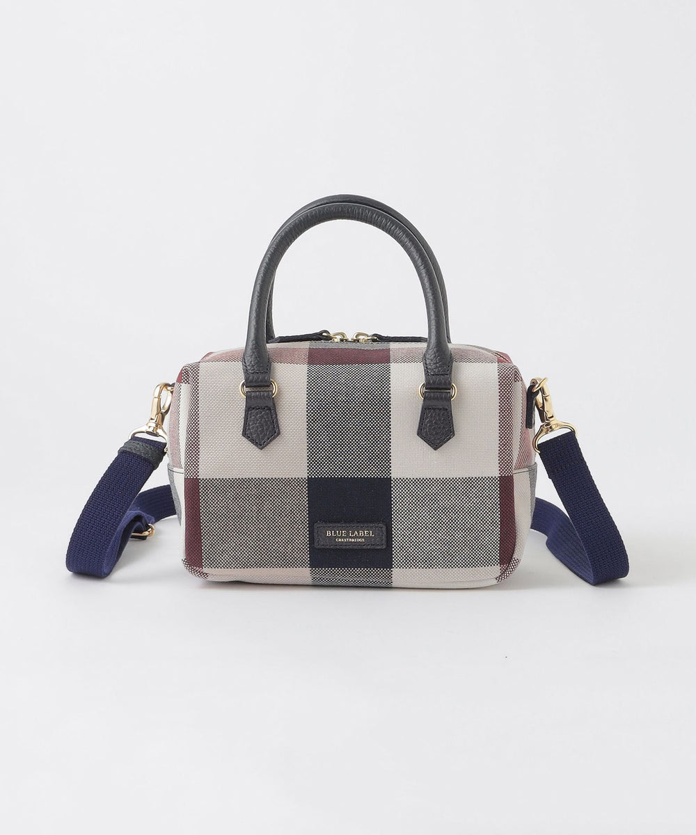 クレストブリッジチェックキャンバスミニボストンバッグ（バッグ
