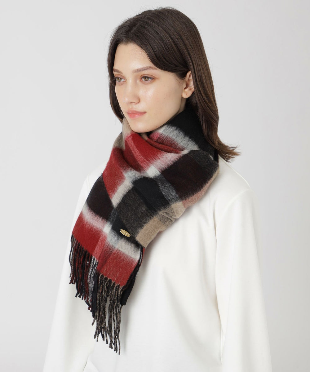 一部店舗限定】リバーシブルクレストブリッジチェックストール