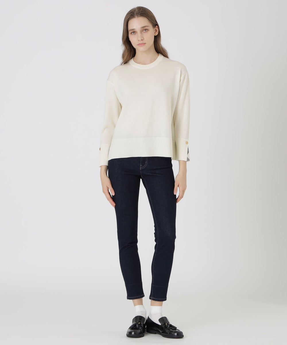 ウォッシャブル】ウォッシャブルウールオーバーニットプルオーバー