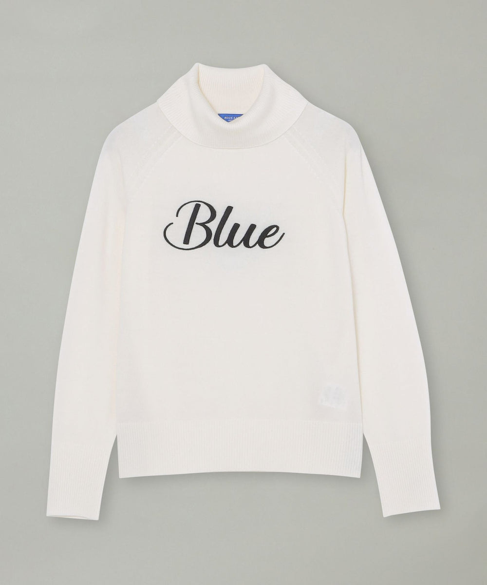 ウールアクリルブレンドニットプルオーバー（ニットウェア）｜BLUE