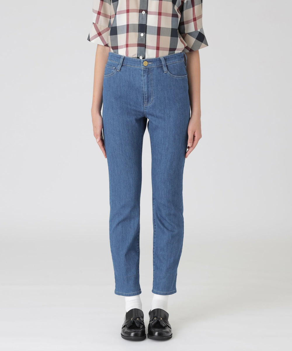 ライトデニムハイライズストレートパンツ（パンツ）｜BLUE LABEL