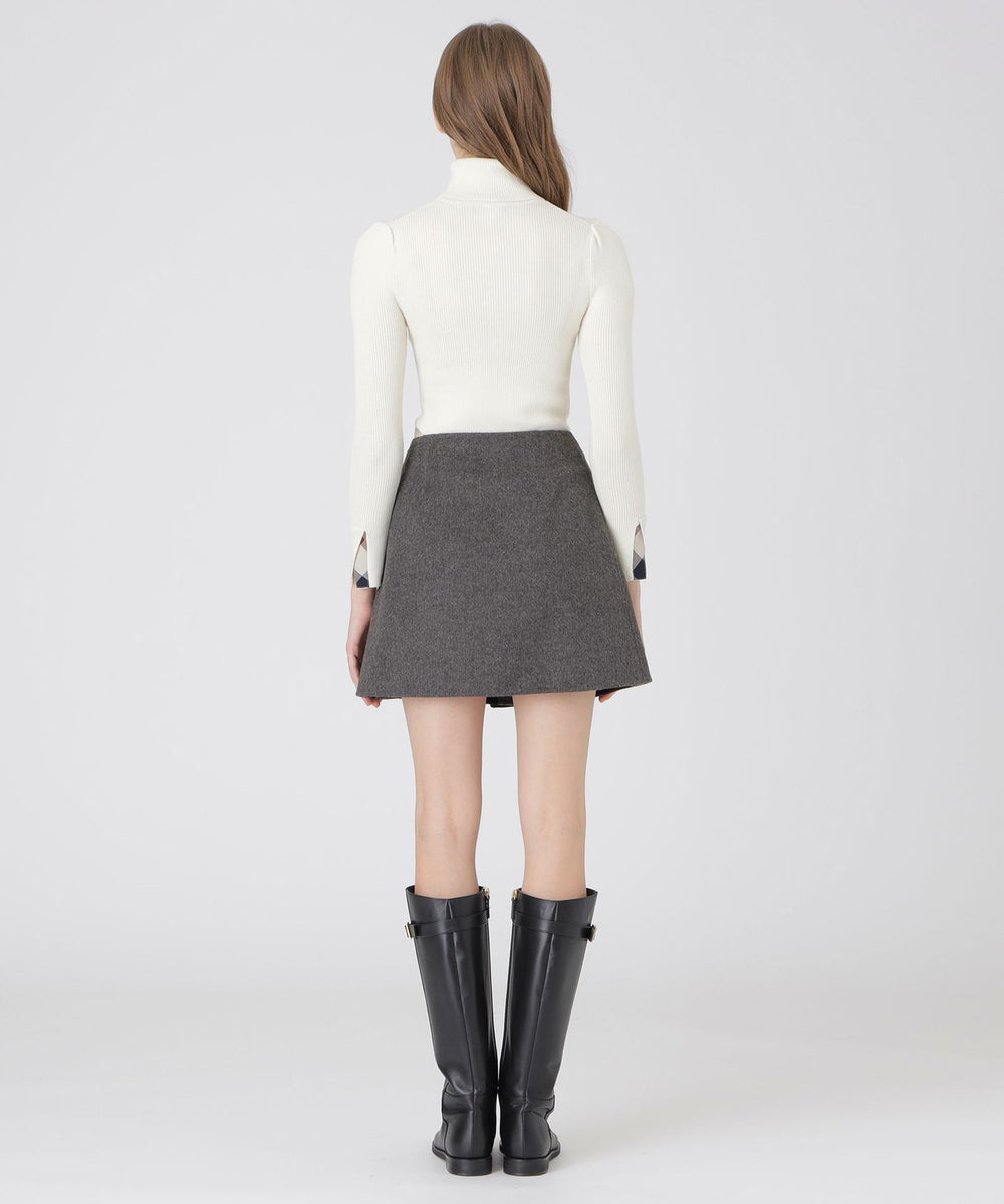 クレストブリッジチェックリバーポリウール巻きスカート（スカート