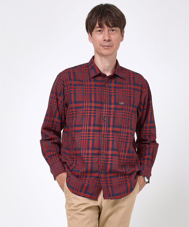 メンズ サーモ素材 チェック柄 シャツ通販 [1001-58103