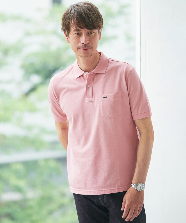 メンズ 【ベストセラー】ワンポイント半袖ポロシャツ【抗菌】通販