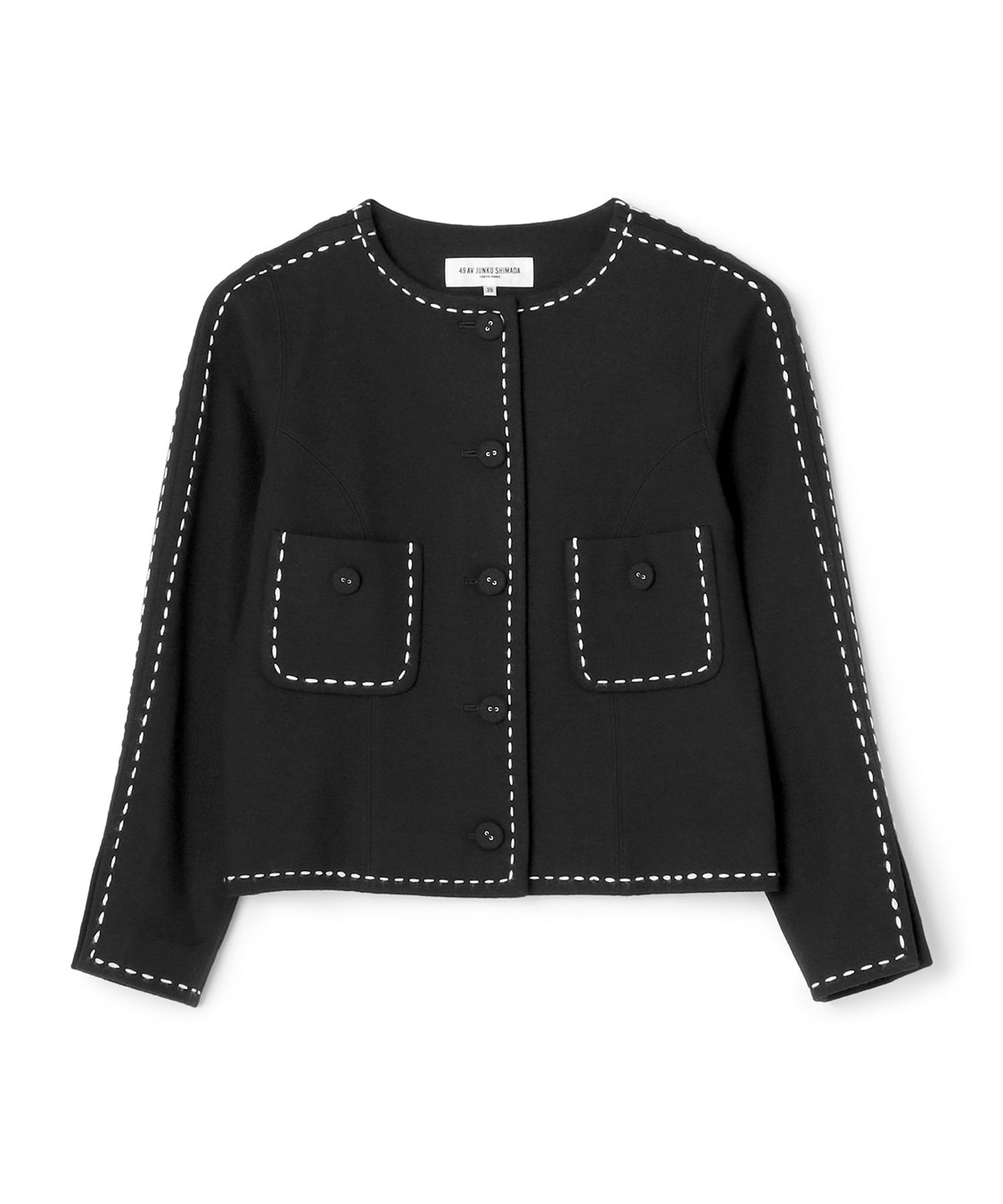 ステッチ使いジャケット 49AV JUNKO SHIMADA｜クロスプラス公式通販サイト