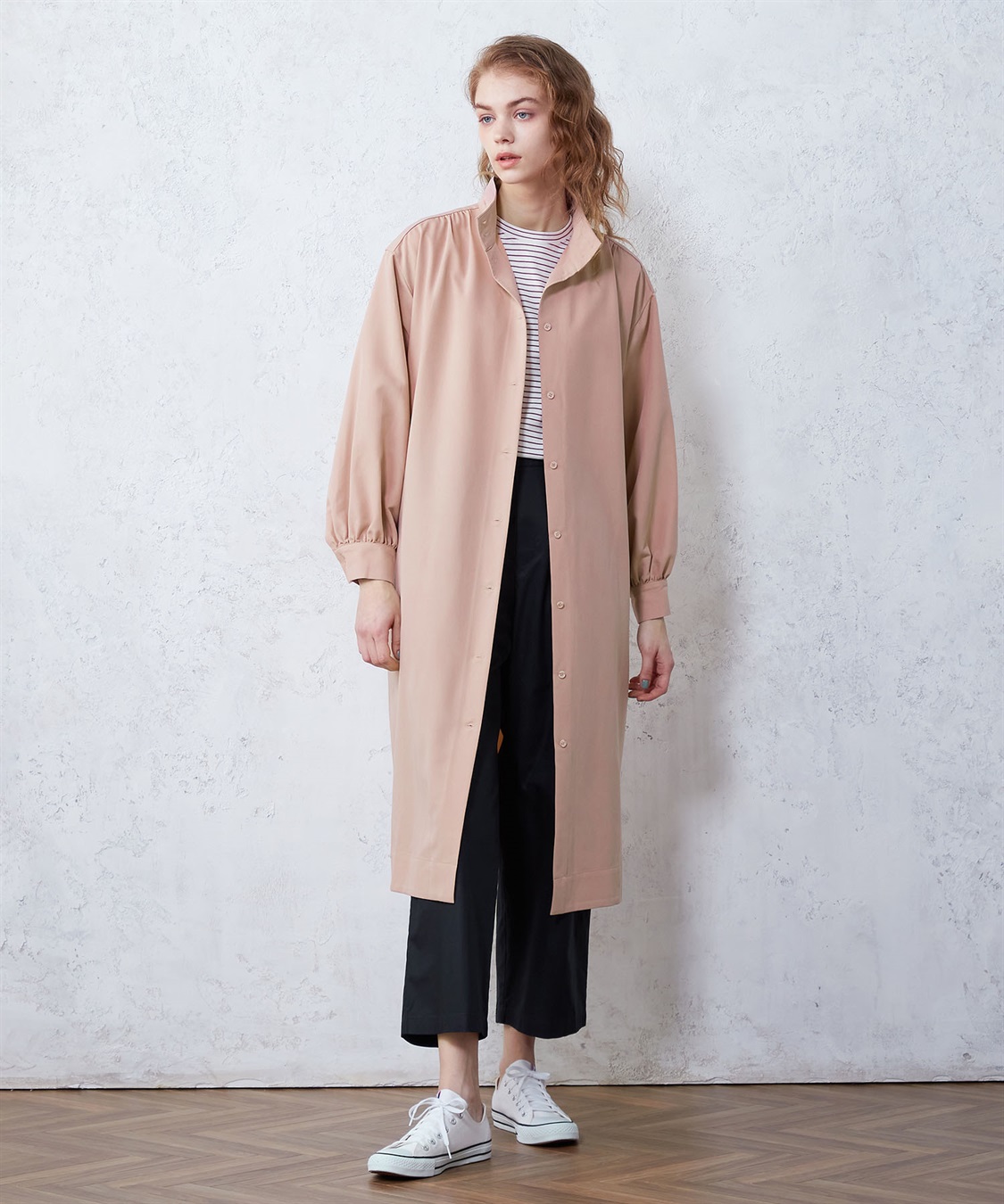 ハイネックコートワンピース LE SOUK HOLIDAY｜クロスプラス公式通販サイト