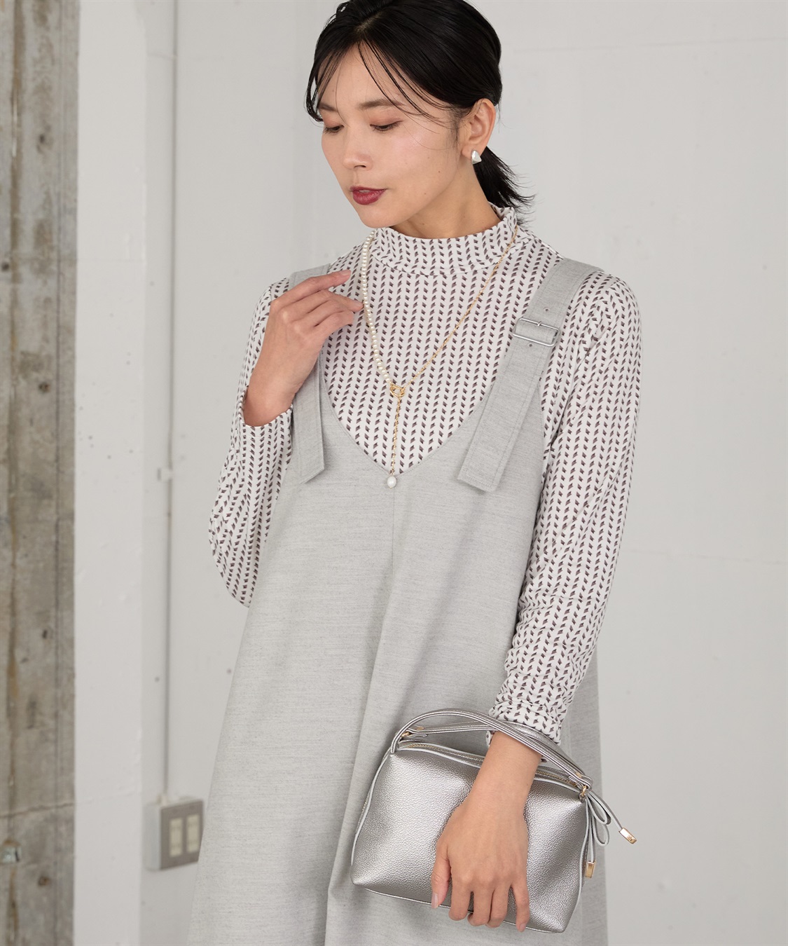 プリントハイネックプルオーバー A/C DESIGN BY ALPHA CUBIC｜クロス